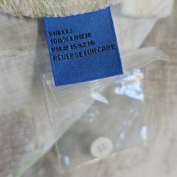 J. McLaughlin Wellesley Linen Dress In Jardin Mariposa - Picture 8 of 9